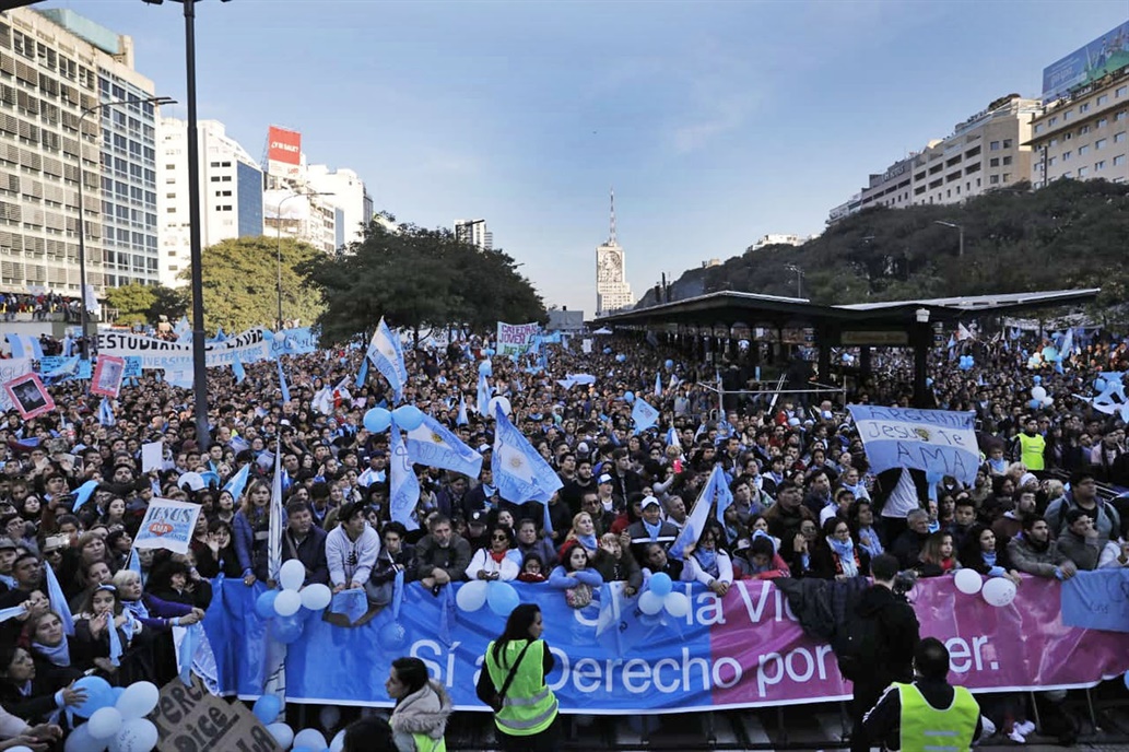 Más de medio millón en Buenos Aires a favor de la vida y en contra del aborto