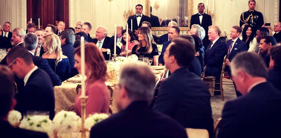 Cena oficial de Trump con líderes evangélicos de EEUU
