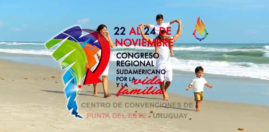 Imagen del anuncio del Congreso,Congreso Uruguay, Vida Familia