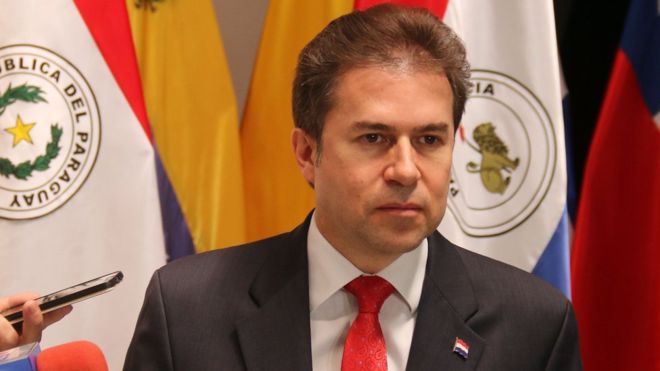 El canciller Luis Castiglioni criticó a inicios de mes al gobierno de Horacio Cartes por la decisión de mudar la embajada de Israel. / EPA,