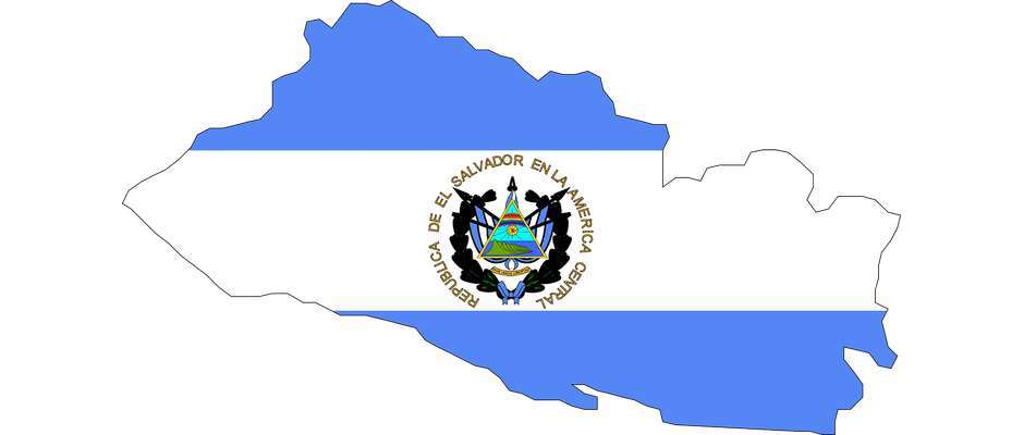 Bandera sobre el mapa de El Salvador, Kirshe J / Pixabay,Bandera, El Salvador