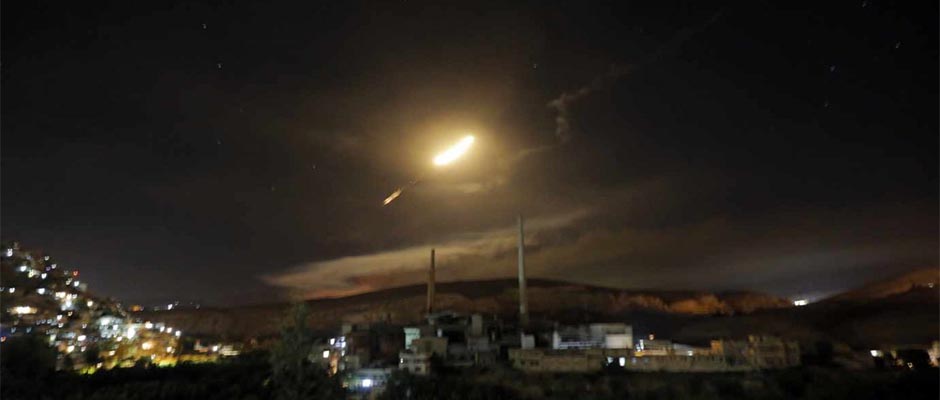 Ataques aéreos israelíes cerca de Damasco, la capital de Siria,