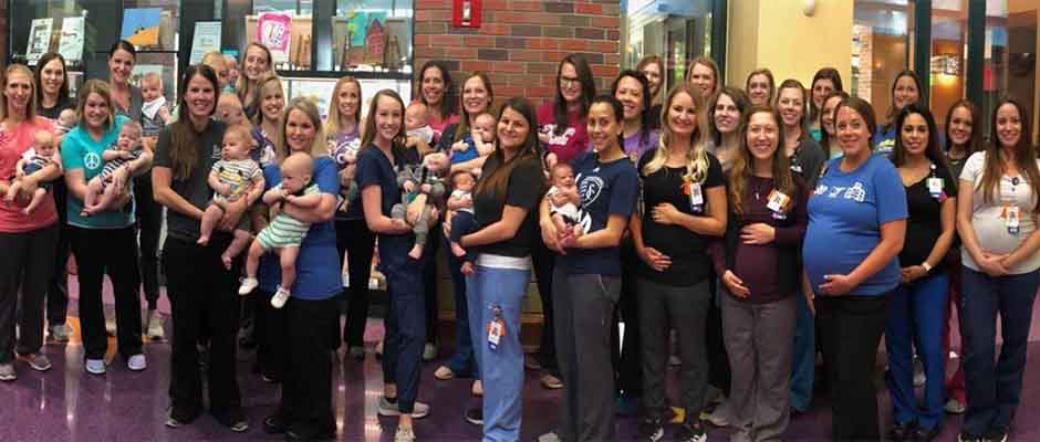 36 enfermeras de un hospital en EEUU dan a luz en el mismo año