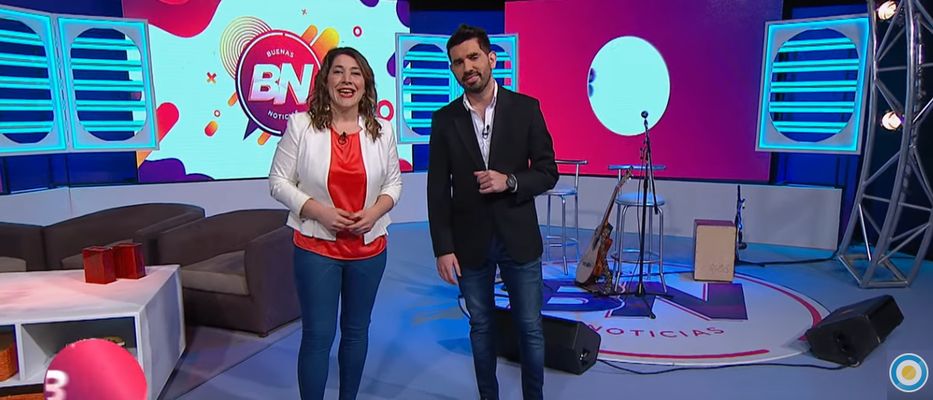 Ana Saco e Isaías Saracho presentan el primer programa de Buenas Noticias,Ana Saco, Isaías Saracho 