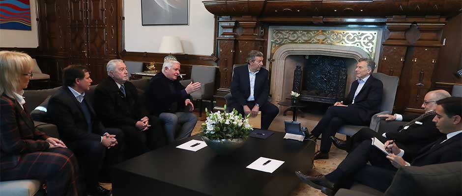 Líderes de ACIERA en reunión con Mauricio Macri,