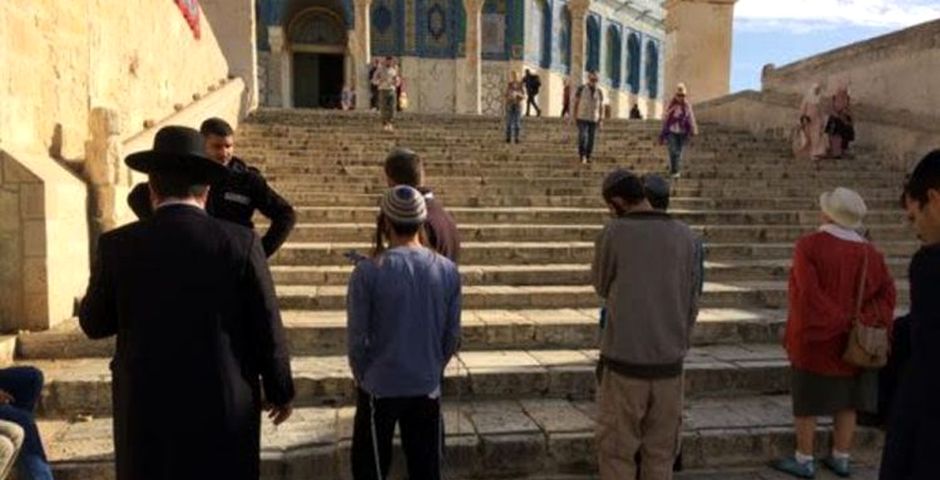 Oración judía el pasado jueves en el Monte del Templo / Jerusalem Post,Oración judía en el Monte del Templo