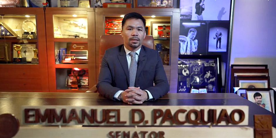 Manny Pacquiao, en el ring del coronavirus, pone su fe en Dios