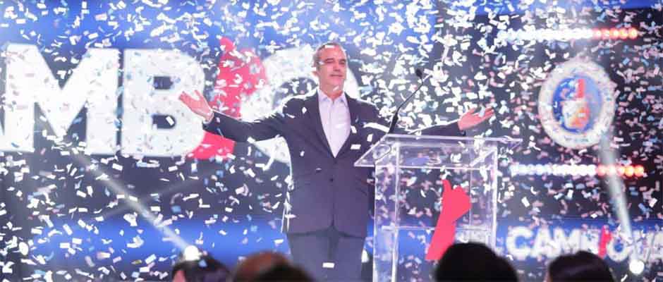 El opositor Luis Abinader gana elecciones en República Dominicana
