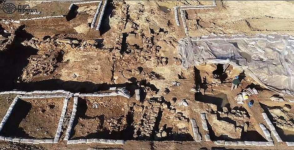 La excavación arqueológica / Autoridad de Antigüedades de Israel,La excavación arqueológica, Autoridad de Antigüedades de Israel