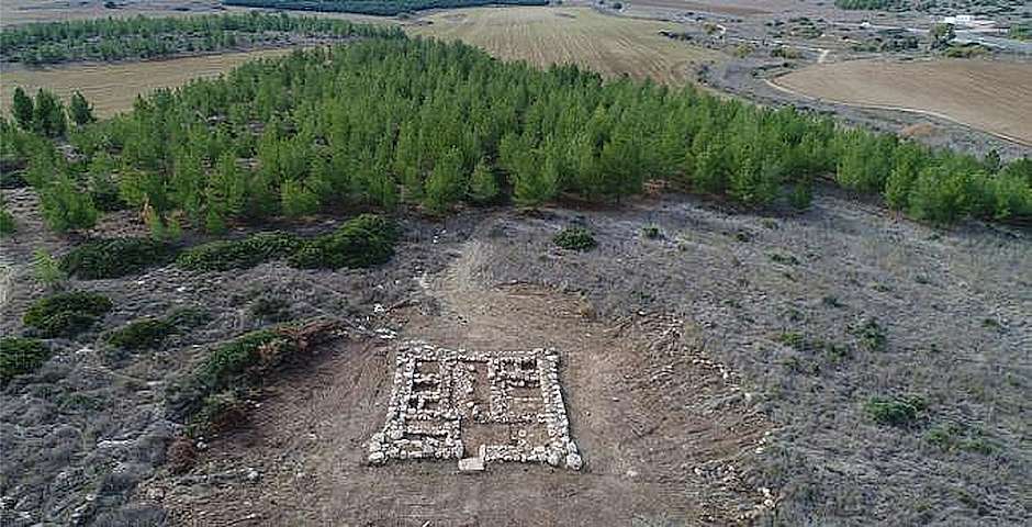 Los restos del fuerte cananeo / Autoridad de Antigüedades de Israel,