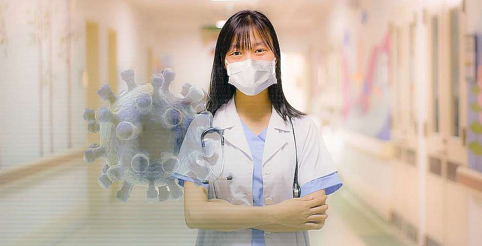 Mohamed Hassan, Pixabay,medica con mascarilla, coronavirus