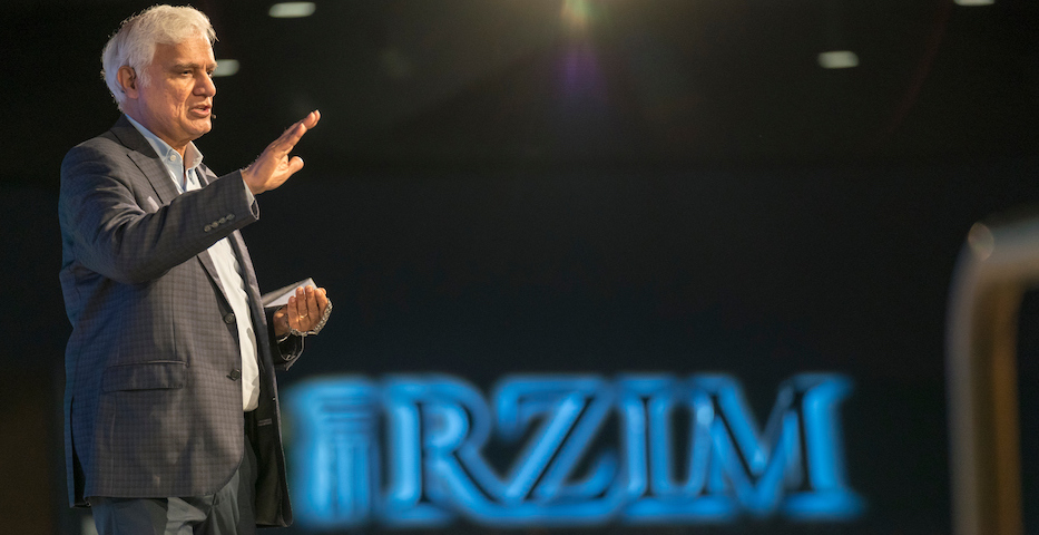 Ravi Zacharias, en una conferencia durante el evento Refresh en Alpharetta, Ga., 2018. / RZIM,Ravi Zacharias