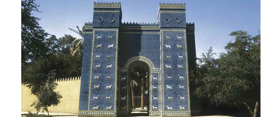 La famosa Puerta de Ishtar también ha sido reconstruida,Puerta de Ishtar