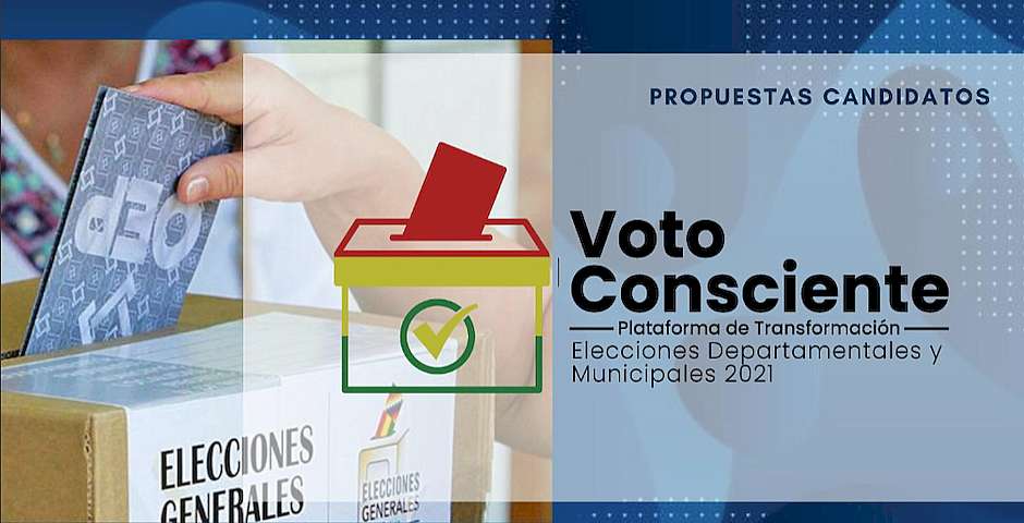 Imagen de la web de Voto Consciente,Voto Consciente, Bolivia