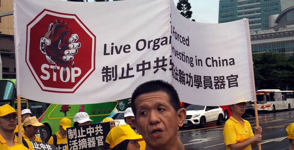 Manifestación en contra del tráfico de órganos en China,Manifestación en contra del tráfico de órganos en China