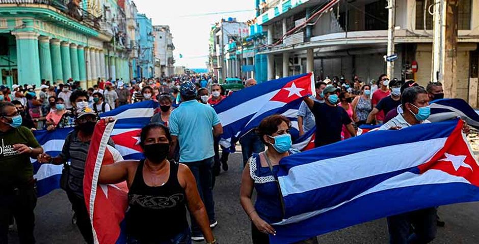 Los ciudadanos cubanos se lanzaron a las calles / Yamil Lage - AFP,revuelta cuba