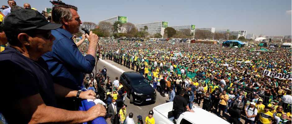 Masiva marcha en Brasil en favor del Gobierno Bolsonaro