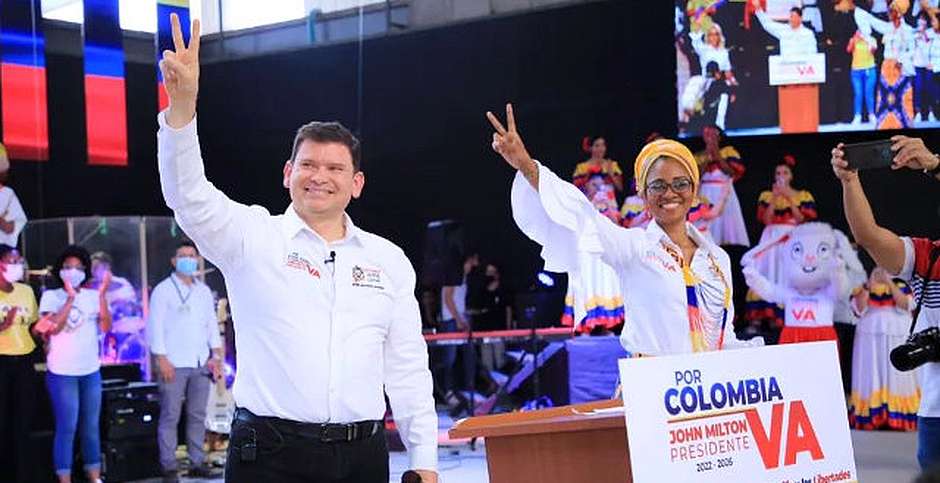 John Milton Rodríguez presenta su programa como candidato a la presidencia de Colombia