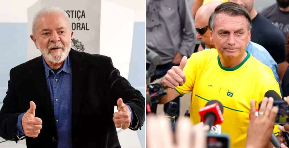 Lula y Bolsonaro, votando este pasado domingo,Lula Bolsonaro