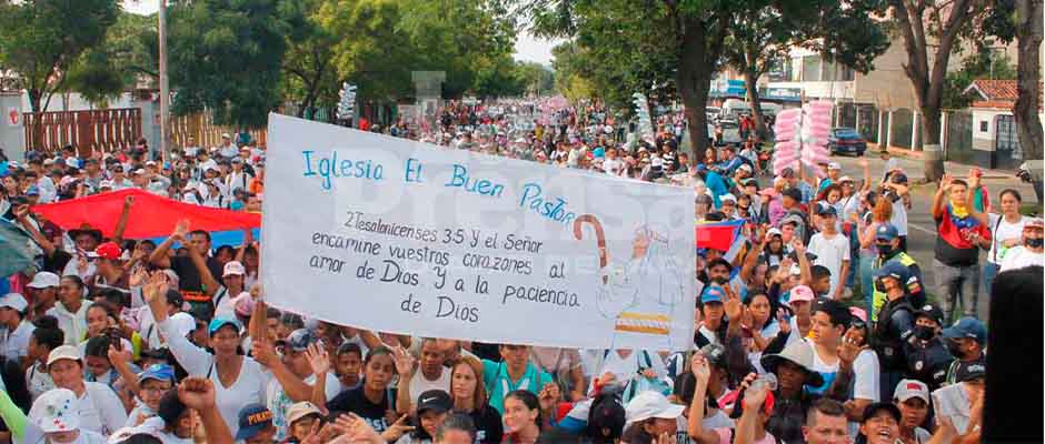 Miles participan de Marcha para Jesús en Venezuela tras dos años de pandemia