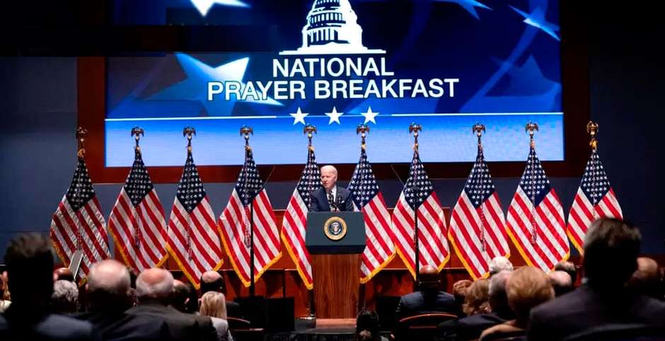 Joe Biden,pronuncia su discurso en el Desayuno Nacional de Oración ,Joe Biden,pronuncia su discurso en el Desayuno Nacional de Oración 