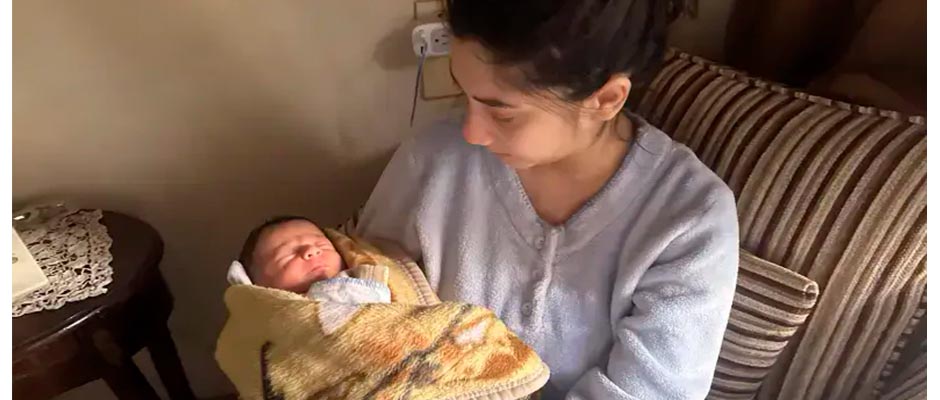 Recién nacido vio la luz en Siria poco antes del terremoto