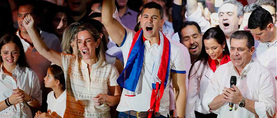 El conservador Santiago Peña gana elección presidencial en Paraguay