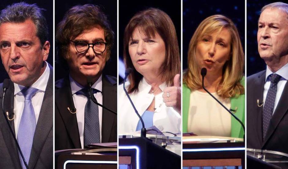 Candidatos presidenciales de los diferentes partidos,elecciones Argentina 2023