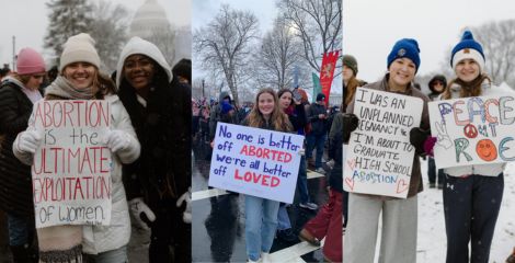 Washington | Miles marchan entre la nieve contra el aborto