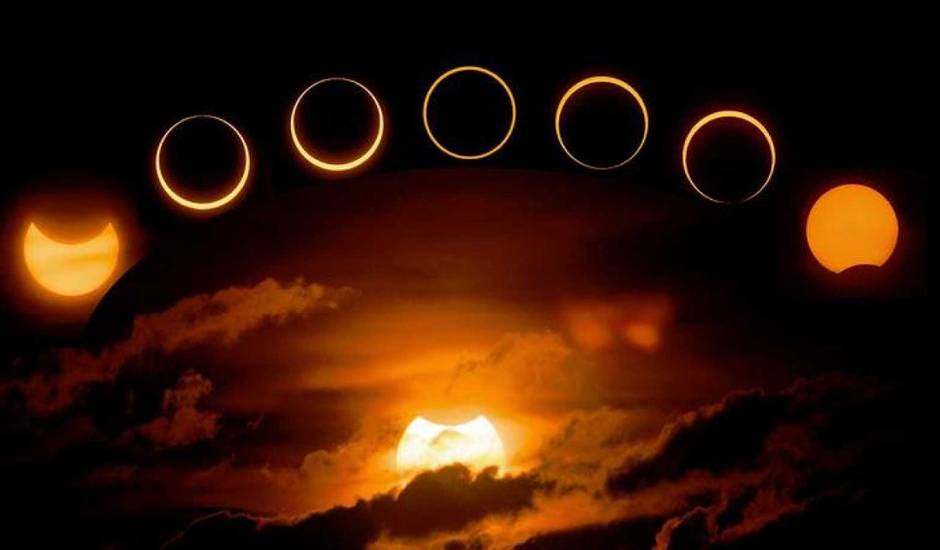 Recreación artística del próximo eclipse / Canadian Space Agency,eclipse solar