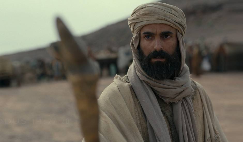 Moisés, en una de las escenas de la serie,Moisés Netflix