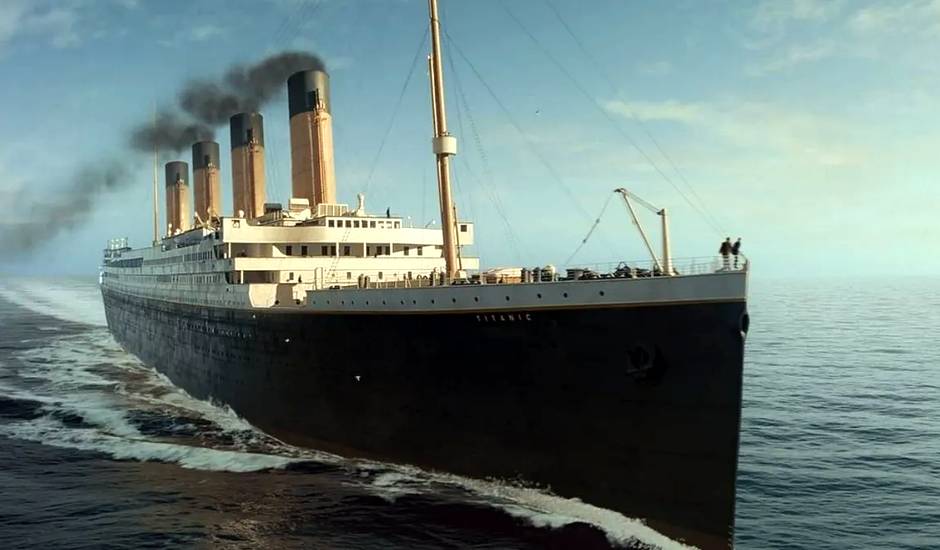 El Titanic, en la película de James Cameron,Titanic